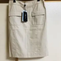 【新品】Blumarine ひざ丈スカート ベージュ サイズ40 イタリア製