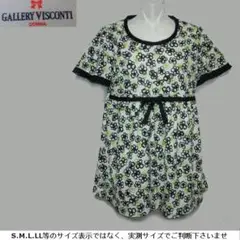 m19735★GALLERY VISCONTI★チュニック胸下へギャザー切替