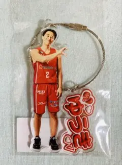 ◆新品未開封品◆ぷっくりネーム＆選手ハートポーズ2連キーホルダー #2 富樫勇樹