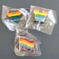 LGBT レインボーバッジ　3個セット　ピンバッジ