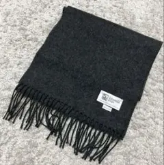 Johnstons of Elginのカシミヤ100%マフラー　送料無料　グレー