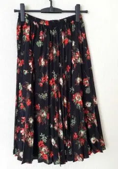 【美品】GU ジーユー フラワープリント ロングスカート Mサイズ レディース