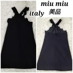 美品 miumiu ブラックドレス