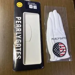 【PEARLY GATES 未使用】パーリーゲイツ 左手ゴルフグローブSホワイト
