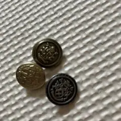 ボタン　金属　3個セット