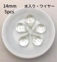 ガラスドーム パーツ オーナメント チャーム サンキャッチャー 水入り