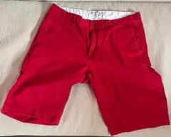 GIORDANO スリムバミューダショーツ 32 レッド