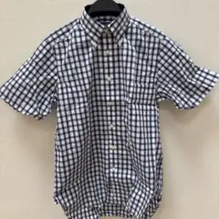 CHARLES TYRWHITT 半袖シャツ Sサイズ ネイビーホワイトチェック
