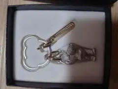 MIKIMOTO クマ型キーホルダー シルバー