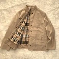 【美品】バーバリー(BURBERRY)★2wyブルゾン★ノバチェック★38サイズ