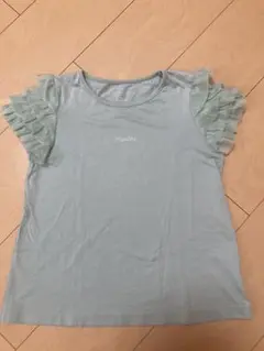 anyFAM 袖フリルTシャツ　130