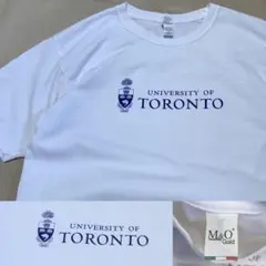 トロント大学 Tシャツ M 白 カナダ Toronto University