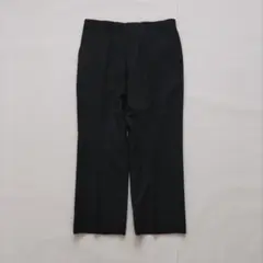 黒 スラックス ストレート　ビジネス　日本製　WOOL100%