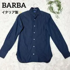 【美品✨】バルバ DANDYLIFE ドレスシャツ 38 ストライプ イタリア製
