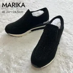 【新品未使用】マリカ ビジュースニーカー ブラック 4E L 24〜24.5cm