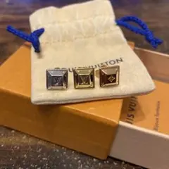 ルイヴィトン ブックルドレイユプュッスナノグラムテニスピアス