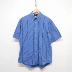 TOMMY HILFIGER (M) 半袖シャツ　ボタンダウン　BDシャツ