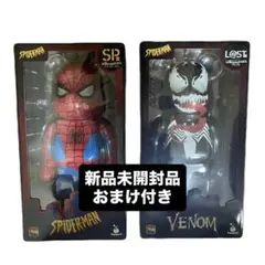 新品 ベアブリック スパイダーマン,ヴェノム SP&LAST賞 おまけ付き