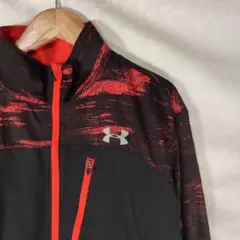 99-5 Under Armour 黒赤ストライプジャケット MRN-2530