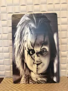 新品　チャイルドプレイ　チャッキー　ブリキ看板