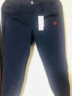 新品未使用ROSASEN ナイロンストレッチピンストライプパンツ レディス