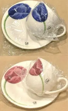 新品　未使用品　ジョルジュレッシュ　チューリップ　カップ&ソーサー　2客セット