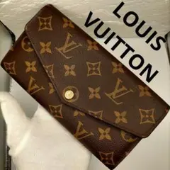 ポルトフォイユサラ VUITTONヴィトンモノグラム 二つ折り長財布 フラップ