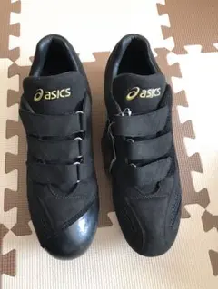 asics アシックス　金具スパイク　黒