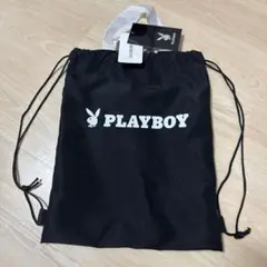 新品PLAY BOYナップサック黒