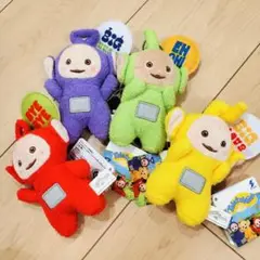 テレタビーズ ふきだし マスコット　ボールチェーン　ぬいぐるみ　4種