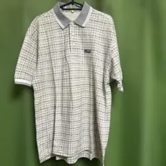 ParadisO チェック柄 ポロシャツ　L