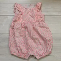 baby GAP ピンクドットロンパース 6-12ヶ月