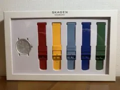SCAGEN（スカーゲン）　SKW6520 ホワイト　ラバーベルト5本セット