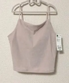 【GU】ブラフィールクロップドベロアキャミソール【新品未使用タグ付】【XXL】☆