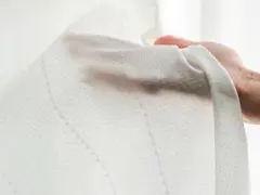 ホワイトレースカーテン UVカット 約88%