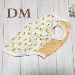犬服 クールクロス パイナップル柄タンクトップ DM ハンドメイド