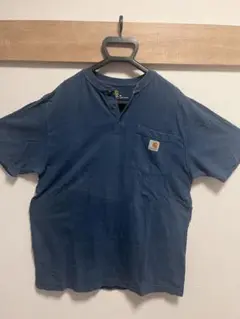 Carhartt ヘンリーネック Tシャツ M ネイビー