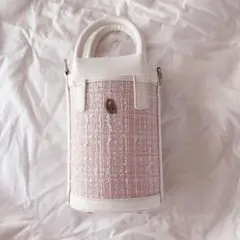 evelyn ショルダーバッグ ツイード ピンク♡
