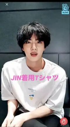 BTS ジン着用　ORDINARY PEOPLE ドナルドTシャツ色違いJIN