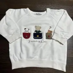 再度値下げ☀︎familiar 動物刺繍 トレーナー