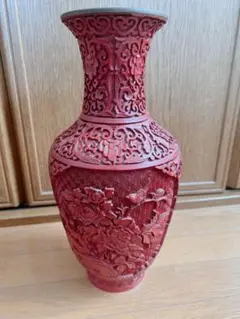中国堆朱坪 牡丹・鳥文様