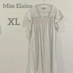 一点物 ❤️ 【XL】Miss Elaine ワンピース ルームウェア ホワイト