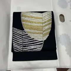 袋帯 松金銀黒