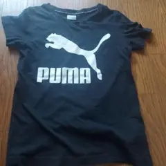 PUMA 黒 Tシャツ 7-8Y