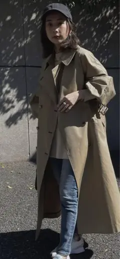 TURKEY ORGANIC FLARE TRENCH COAT