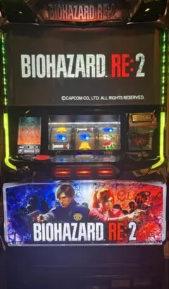 セール！スロット バイオハザード RE:2 コイン不要機付き！ パチスロ実機 バイオハザード RE:2 コイン不要機付 送料無料