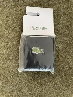 【2個入り】LACOSTE ラコステ　リストバンド　ブラック