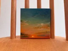 空のうつろひ　アクリル画　原画　一点物　空