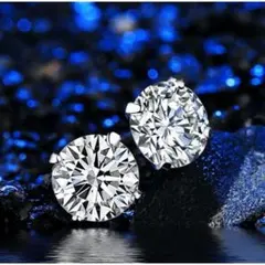 ❤️プレゼント✨❤️1粒CZダイヤピアス 6mm 4爪 大粒 高品質