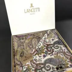 【本日SALE】LANCETTI ペイズリー柄ハンカチセット